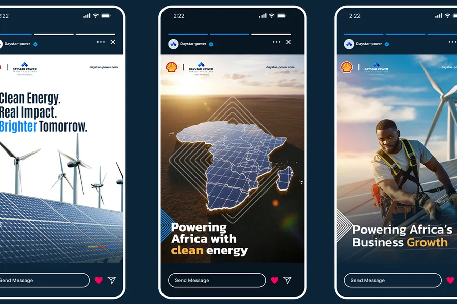 Daystar Power clean-energy brand and app screens