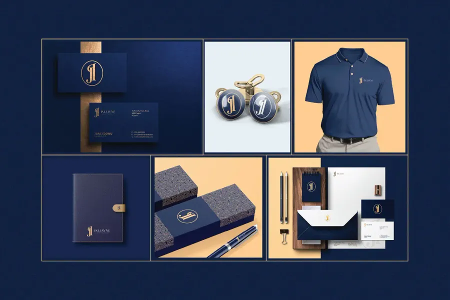 Isi Jayne brand identity and stationery